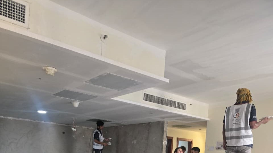 Gypsum and ceiling works
